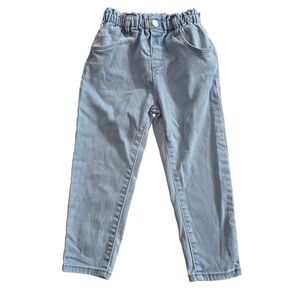 Zara Kids Light Blue Elastic Waist Jeans Lightweight Size 2/3 Girls Denim